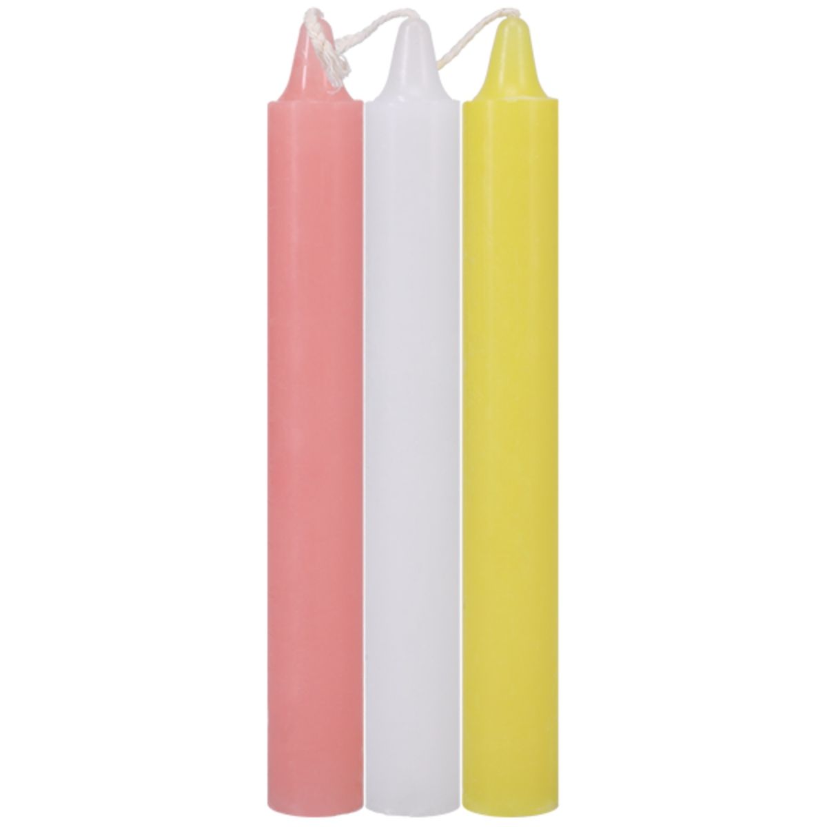 DOC JOHNSON Japanese Drip Candles, 3 Pack | Multi Colour