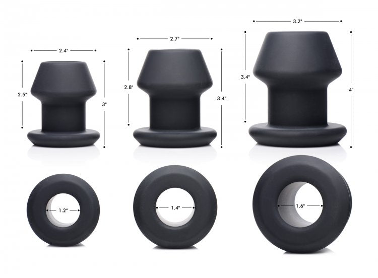 MASTER SERIES Gape-Grommets Hollow Anal Dilator Set
