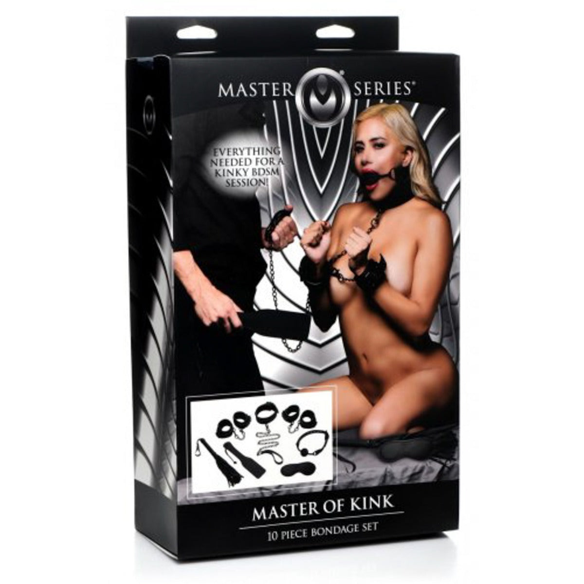 MASTER SERIES Master of Kink 10 Piece Deluxe Bondage Set