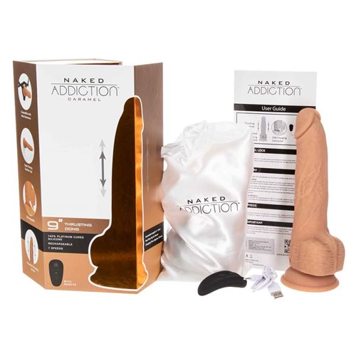 ADDICTION 9" Thrusting Dildo with Remote