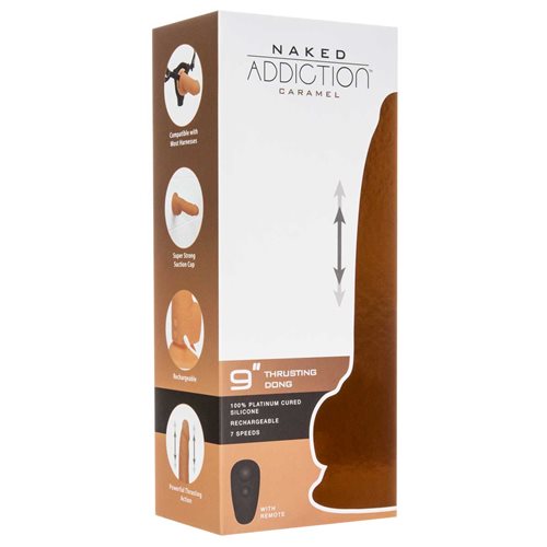 ADDICTION 9" Thrusting Dildo with Remote