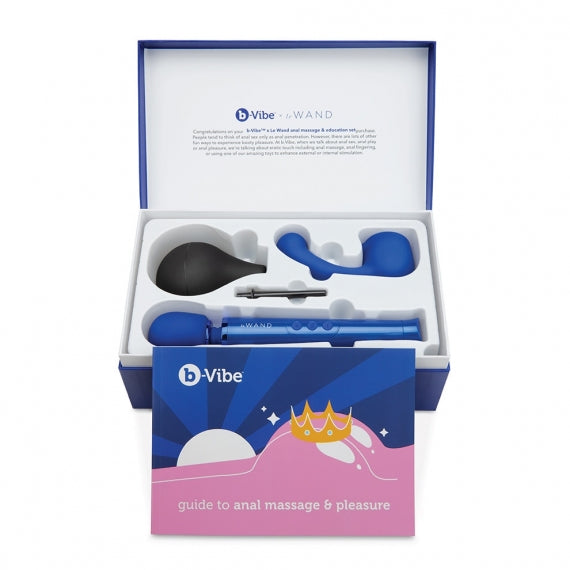 B-VIBE Anal Massage and Education Set Blue