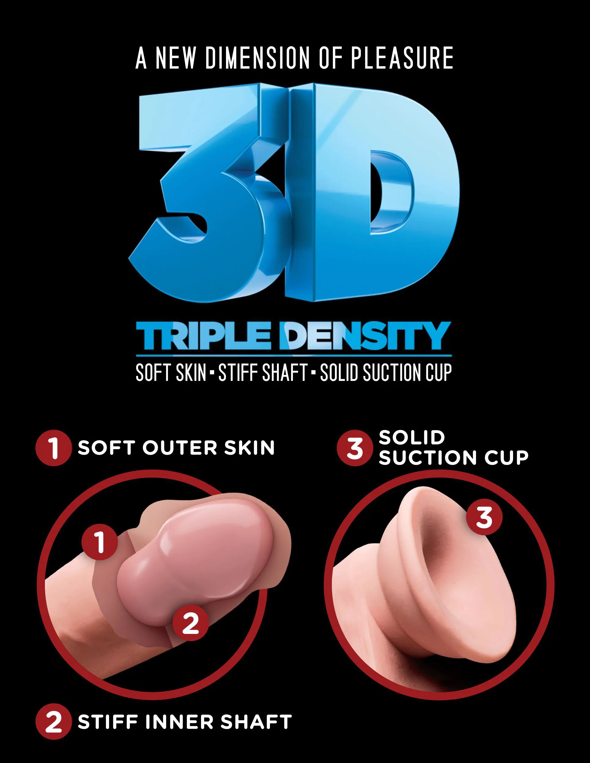 KING COCK Plus Triple Density Double Penetrator | 9.5"