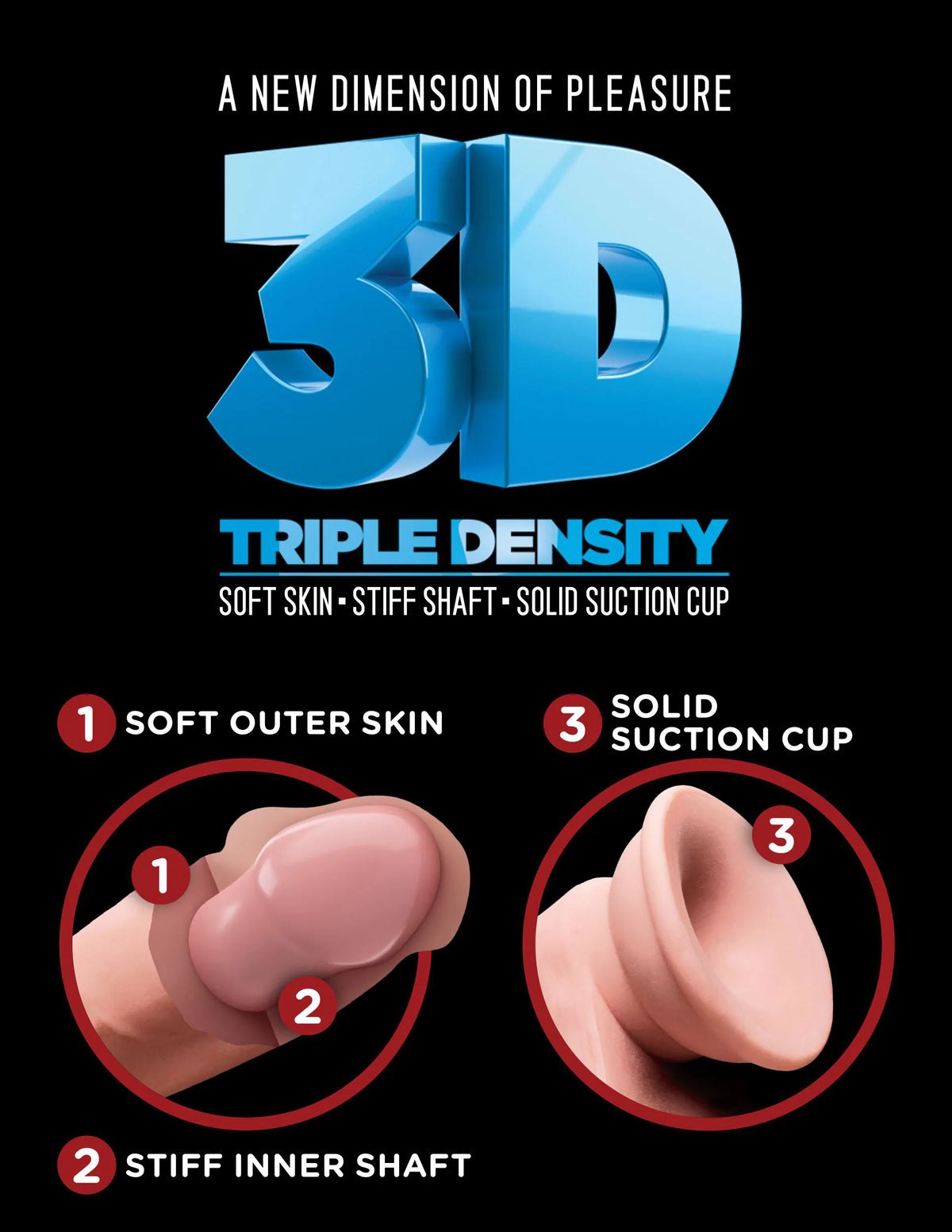 KING COCK Plus Triple Density Double Penetrator | 9.5"