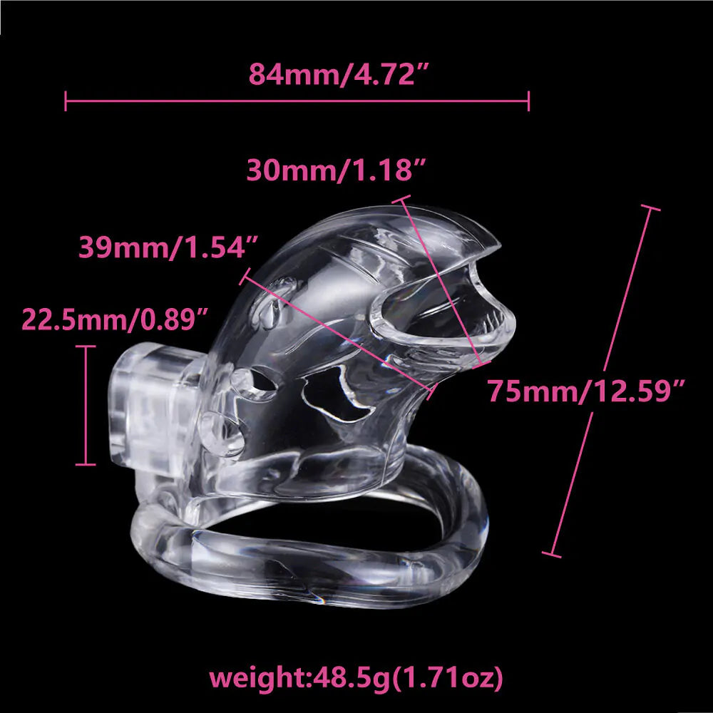 BRUTUS Shark Cage, Chastity Cage | Clear