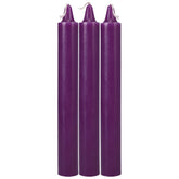 DOC JOHNSON Japanese Drip Candles, 3 Pack | Purple