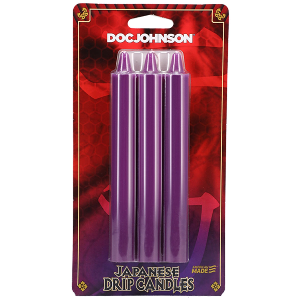 DOC JOHNSON Japanese Drip Candles, 3 Pack | Purple