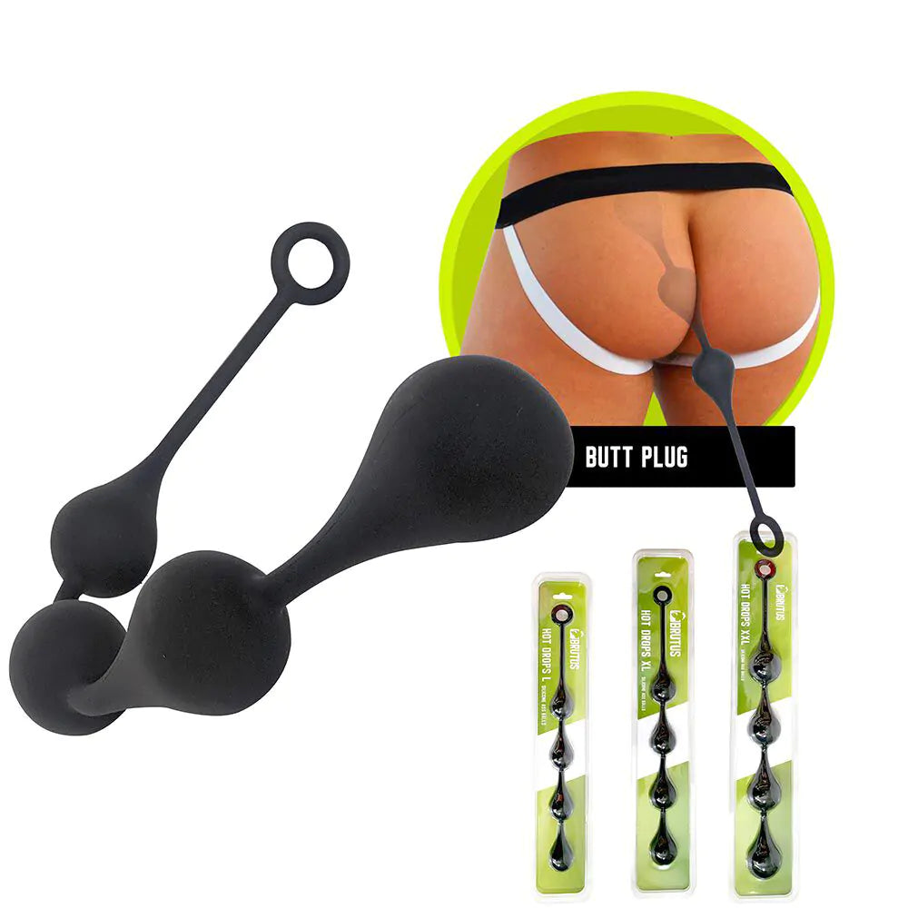 BRUTUS Hot Drops, Silicone Ass Balls | Large - 40 mm.