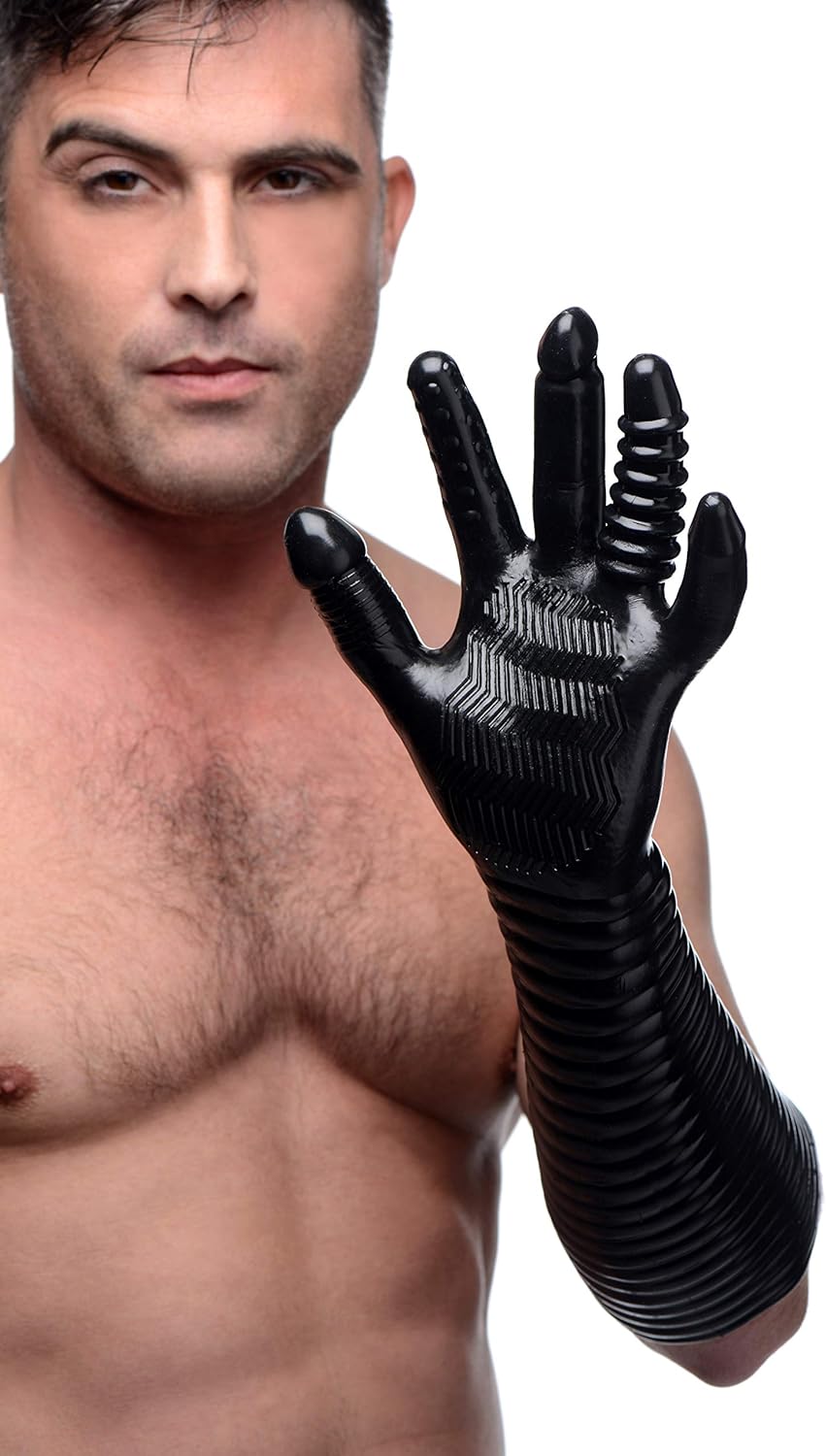 MASTER SERIES Pleasure Fister Textured Glove