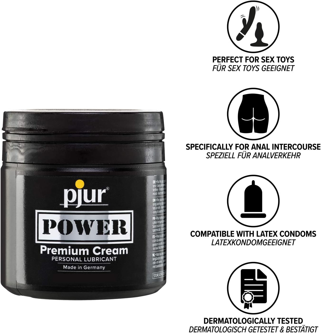 PJUR Power Transparent Fisting Cream, 500ml