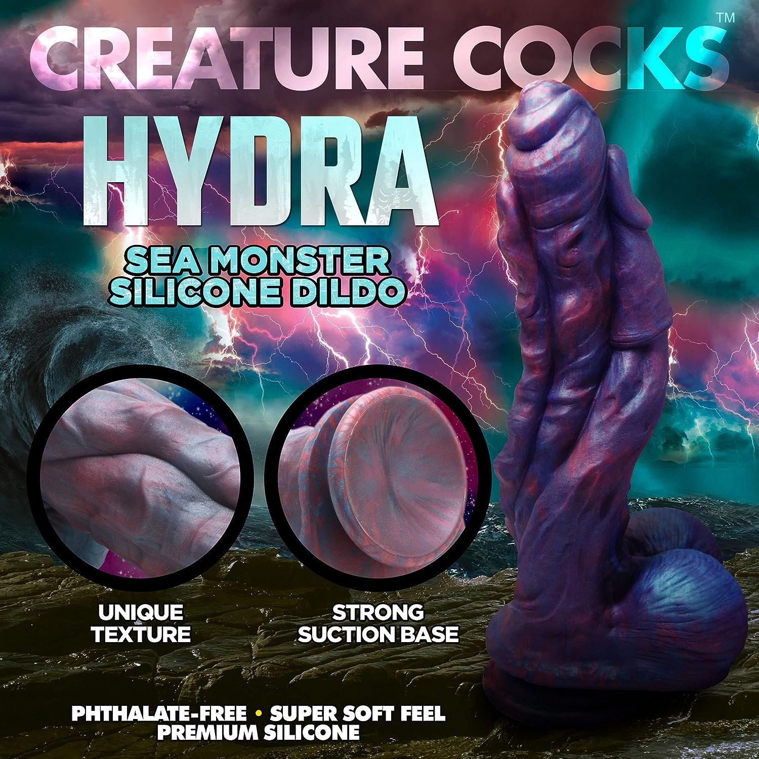 CREATURE COCKS Hydra Silicone Dildo