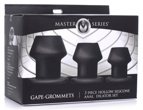 MASTER SERIES Gape-Grommets Hollow Anal Dilator Set