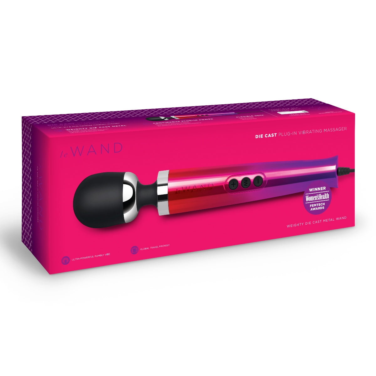 LE WAND Diecast Plug In Vibrating Wand Massager