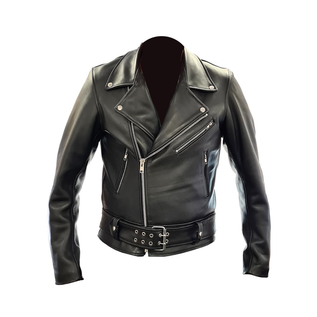 Prowler RED Leather Police Jacket