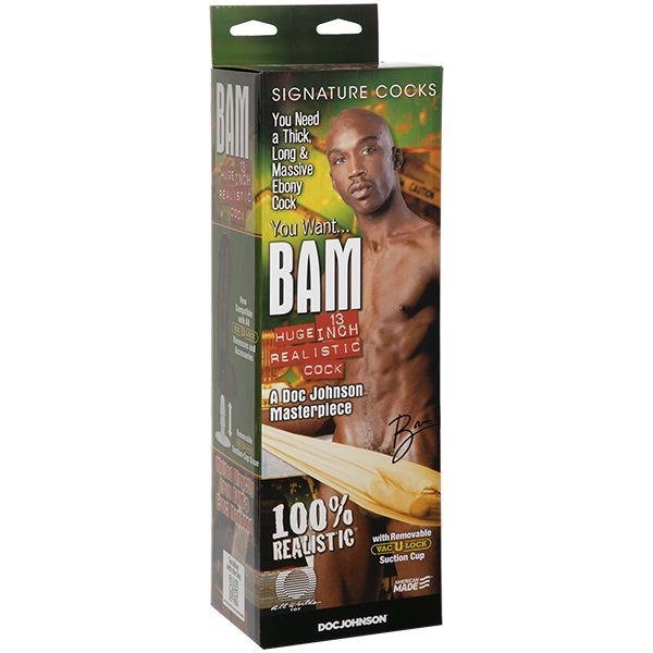 DOC JOHNSON Realistic Bam Moulded Dildo With Autographed Photo | 13in - Haus of Montagu