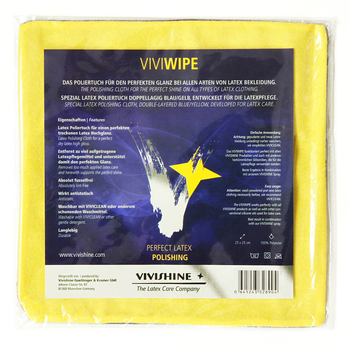 Vivishine Viviwipe | Latex Polishing Cloth - Haus of Montagu