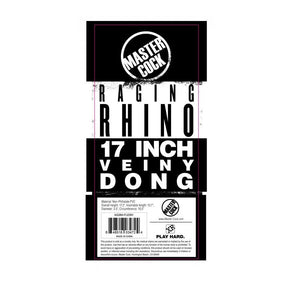 MASTER COCK Raging Rhino Veiny Dildo | 17"