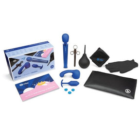 B-VIBE Anal Massage and Education Set Blue