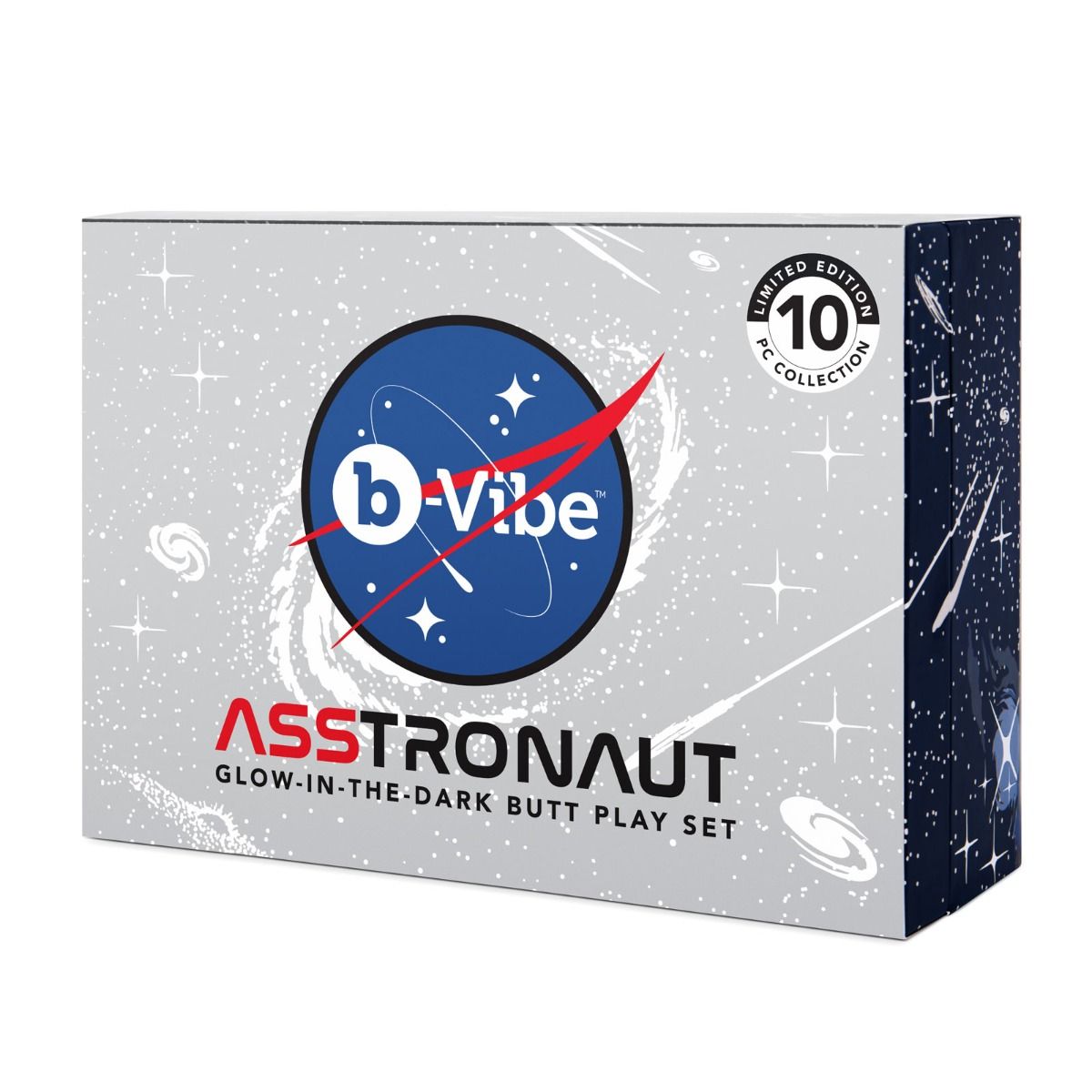 B-VIBE Asstronaut Glow-In-The-Dark Butt Play Set