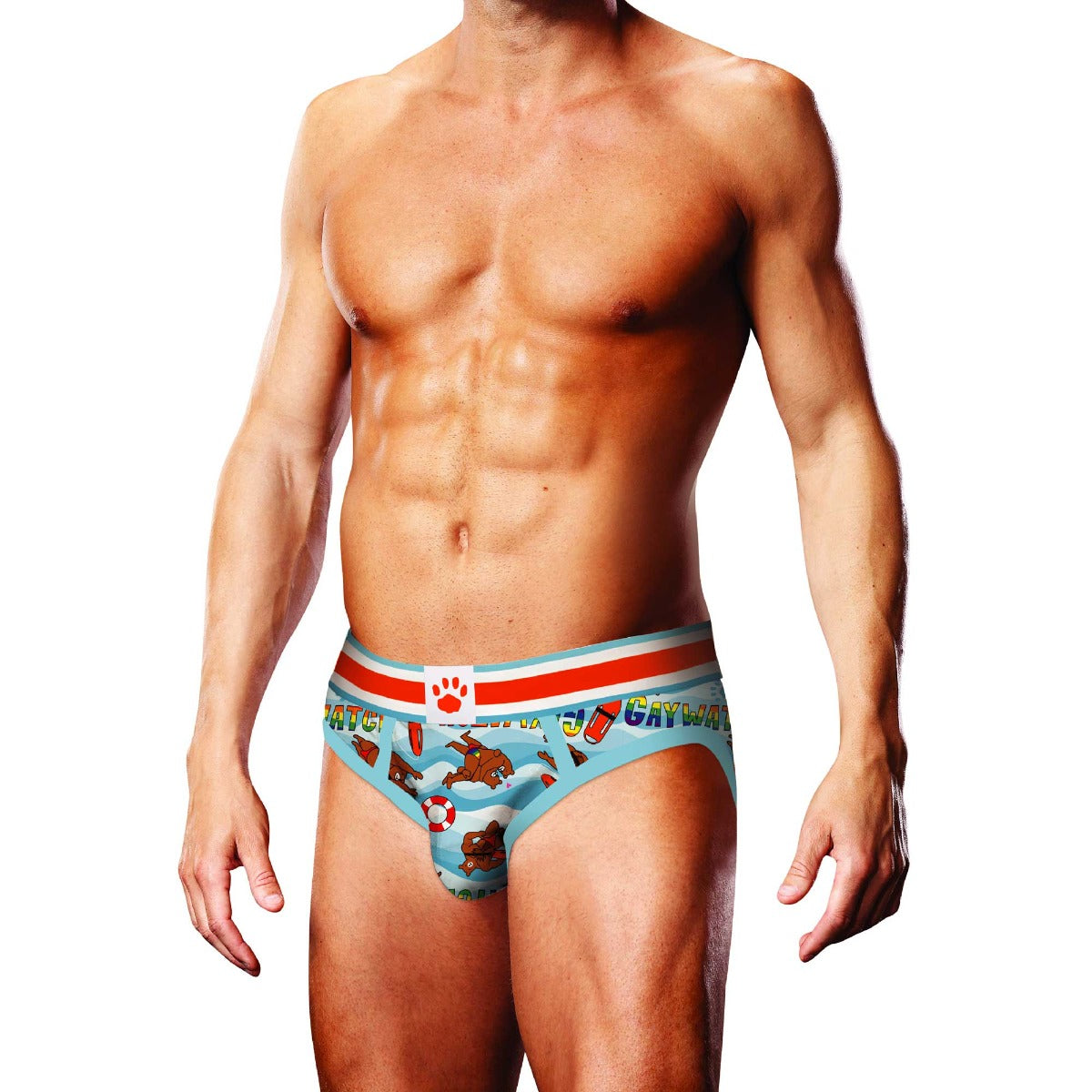 Prowler Gaywatch Bears Brief | Blue/Red
