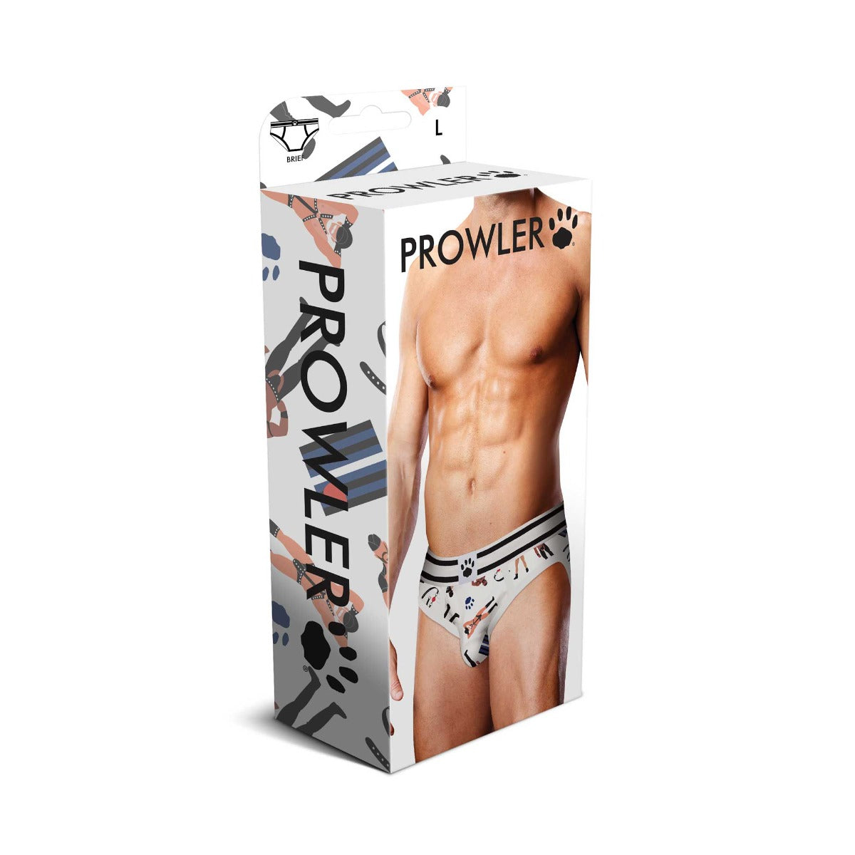 Prowler Leather Pride Brief | Black/White