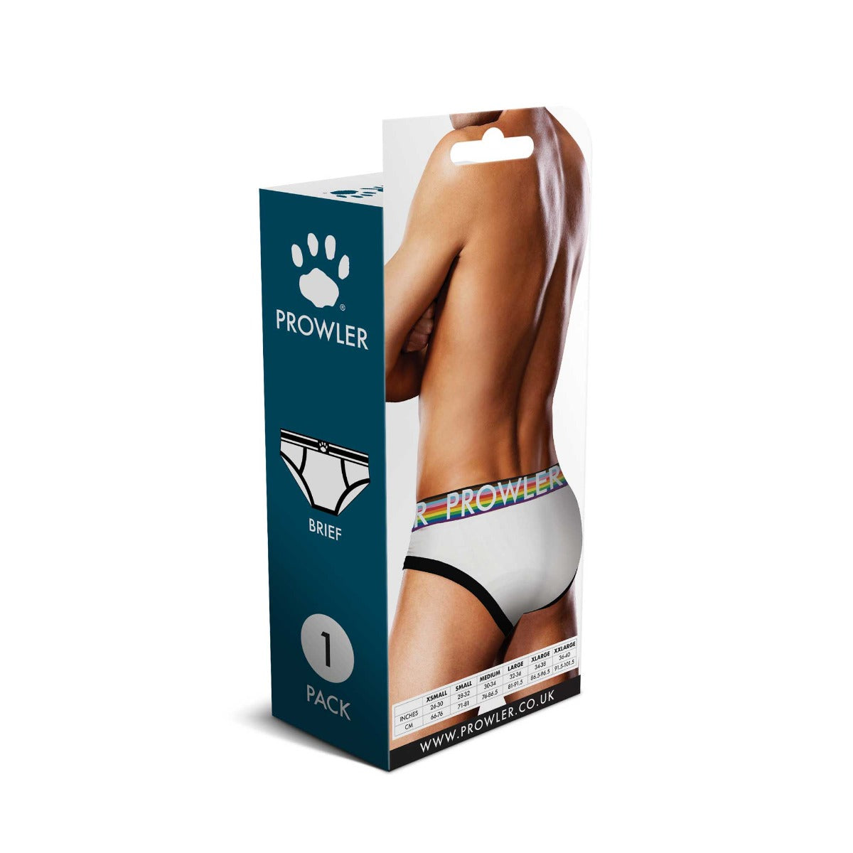 Prowler White Oversized Paw Brief | White