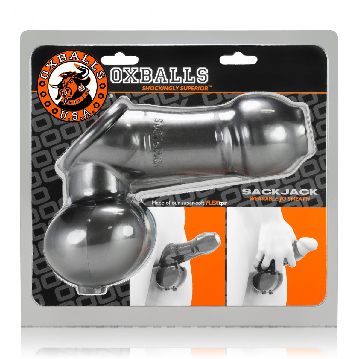 OXBALLS SACKJACK Jack Off Sheath | Steel - Haus of Montagu