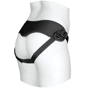 VAC-U-LOCK Supreme Harness With Vibrating Plug Black
