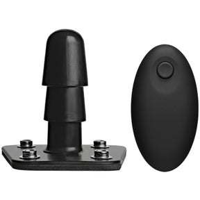 VAC-U-LOCK Supreme Harness With Vibrating Plug Black