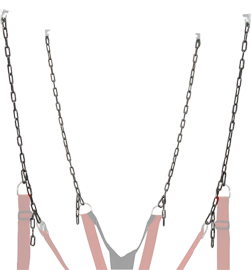 RED Zinc Plated Chain Set - Haus of Montagu